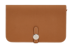 Hermes Dogon Wallet, Leather, Brown, [R] (2014), B/P, 3*